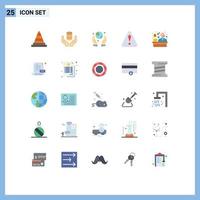 25 Creative Icons Modern Signs and Symbols of shopping consumer server warning alert Editable Vector Design Elements