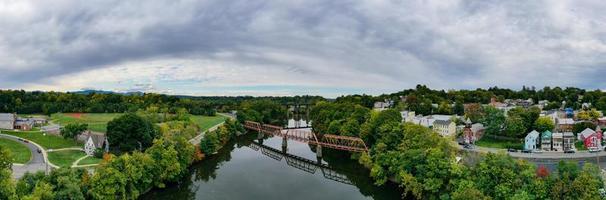 Black Bridge is a rehabilitated Pratt through truss bridge over Catskill Creek in Catskill, New York. photo