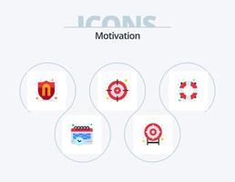 paquete de iconos planos de motivación 5 diseño de iconos. . agua. motivación del escudo. salvación. rescate vector