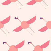 Cute flamingo pattern. flamingo illustration pattern. Flat Vector Illustration.