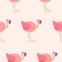 Cute flamingo pattern. flamingo illustration pattern. Flat Vector Illustration.