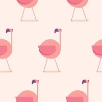 Cute flamingo pattern. flamingo illustration pattern. Flat Vector Illustration.