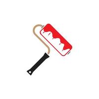 Paint roller icon vector illustration design template