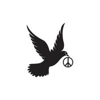 peace symbol icon vector friendship illustration design template