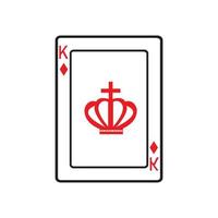 diseño de ilustración de vector de plantilla de icono de tarjeta de casino,diseño de ilustración de icono de vector de tarjeta de juego