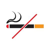 No Smoking Icon Vector Logo Template Illustration Design