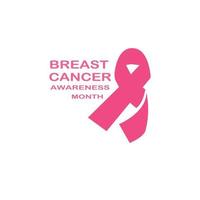 Breast Cancer Awareness Ribbon Vector illustration