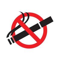 No Smoking Icon Vector Logo Template Illustration Design