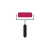 Paint roller icon vector illustration design template