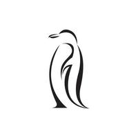 penguin animal logo vector