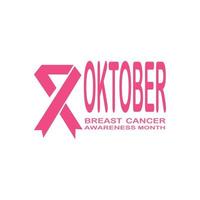 Breast Cancer Awareness Ribbon Vector illustration