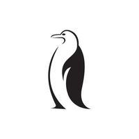 logotipo de animal pingüino vector