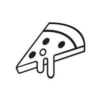 plantilla de logotipo de pizza. diseño de vectores de comida rápida. ilustración de productos de panadería