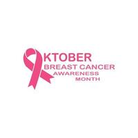 Breast Cancer Awareness Ribbon Vector illustration