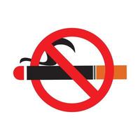 No Smoking Icon Vector Logo Template Illustration Design