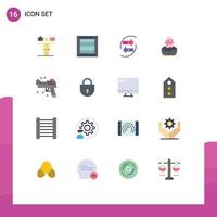 16 Creative Icons Modern Signs and Symbols of food easter chart boiled paper Editable Pack of Creative Vector Design Elements