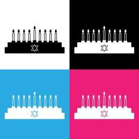 Hanukkah candles drawing vector for websites, printing and others