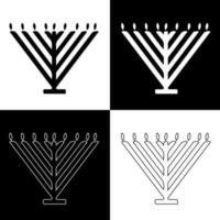 Hanukkah candles drawing vector for websites, printing and others