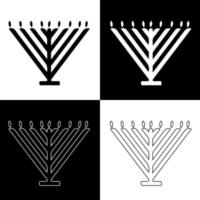 vector de dibujo de velas de hanukkah para sitios web, impresión y otros