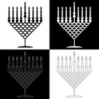 vector de dibujo de velas de hanukkah para sitios web, impresión y otros