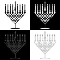 Hanukkah candles drawing vector for websites, printing and others