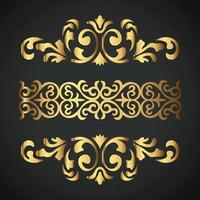 Luxury creative and beautiful ornament vector designs on colorful background