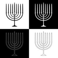 Hanukkah candles drawing vector for websites, printing and others
