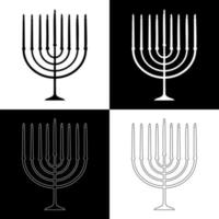 vector de dibujo de velas de hanukkah para sitios web, impresión y otros