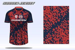 Soccer jersey sport t-shirt design mockup for football club 06 vector