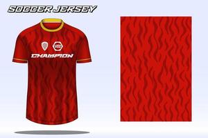 maqueta de diseño de camiseta deportiva de camiseta de fútbol para club de fútbol 08 vector