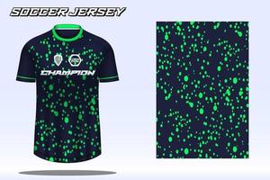 Soccer jersey sport t-shirt design mockup for football club 25 vector