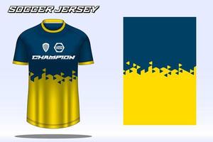 maqueta de diseño de camiseta deportiva de camiseta de fútbol para el club de fútbol 28 vector