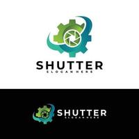 shutter service logo vector design template