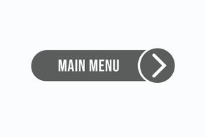 Basic RGBmain menu button vectors.sign label speech bubble main menu vector