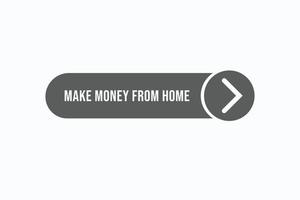 make money from money button vectors.sign label speech bubble make money from money vector