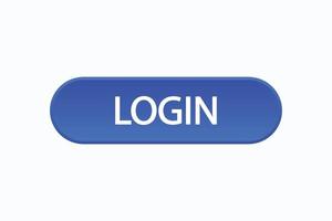 login  button vectors. sign label speech login vector