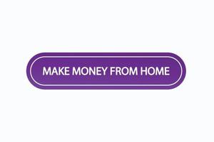 make money from money button vectors.sign label speech bubble make money from money vector