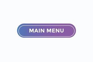 Basic RGBmain menu button vectors.sign label speech bubble main menu vector