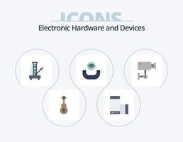 Devices Flat Icon Pack 5 Icon Design. ring. call. rotate. sound. metronome vector