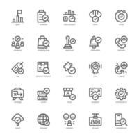 Market Research icon pack for your website, mobile, presentation, and logo design. Market Research icon outline design. Vector graphics illustration and editable stroke.