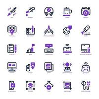 Creative Thinking icon pack for your website, mobile, presentation, and logo design. Creative Thinking icon mixed line and solid design. Vector graphics illustration and editable stroke.