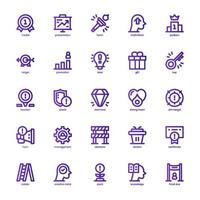 paquete de iconos de motivación para su sitio web, móvil, presentación y diseño de logotipo. icono de motivación diseño de gradiente de línea básica. ilustración de gráficos vectoriales y trazo editable vector