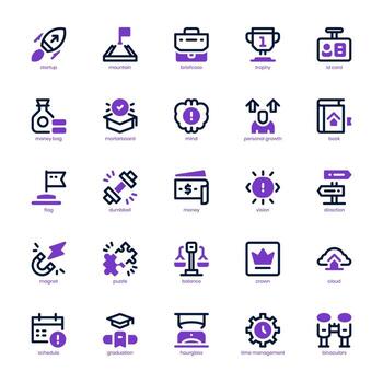 Motivation icon pack for your website, mobile, presentation, and logo design. Motivation icon mixed line and solid design. Vector graphics illustration and editable stroke