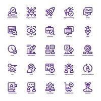 Market Research icon pack for your website, mobile, presentation, and logo design. Market Research icon basic line gradient design. Vector graphics illustration and editable stroke.