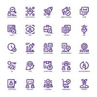 Market Research icon pack for your website, mobile, presentation, and logo design. Market Research icon basic line gradient design. Vector graphics illustration and editable stroke.