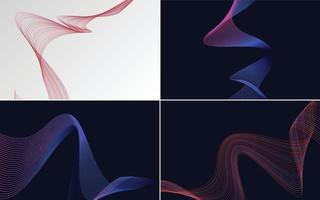 modern wave curve abstract presentation background Pack vector