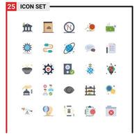 25 Creative Icons Modern Signs and Symbols of focus success open book target forbidden Editable Vector Design Elements