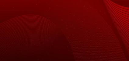 Abstract background horizontal wave lines design and pattern on red background and texture. vector