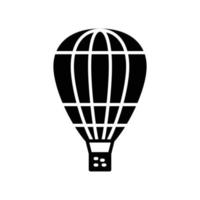 Hot air balloon icon for flying recreation or transportation vector