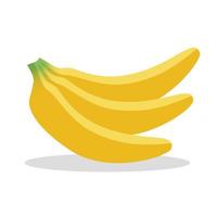 descarga gratuita diseño de vector de plátano ilustración plana de frutas en estilo de arte simple perfecto para alimento activo editable listo para usar